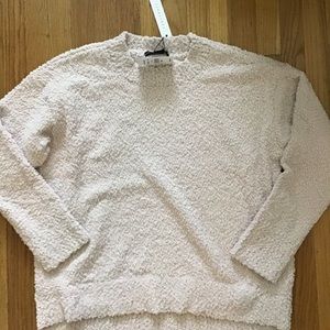 Sanctuary Teddy Popover Crewneck Sweater L NWT